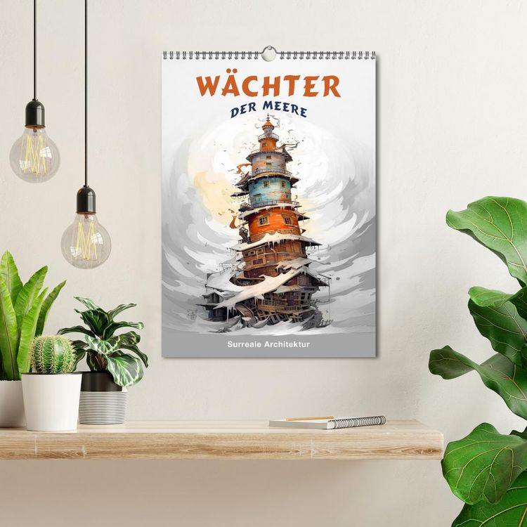 Produktbild: W&auml;chter der Meere - Surreale Architektur (Wandkalender 2026 DIN A3 hoch), CALVENDO Monatskalender