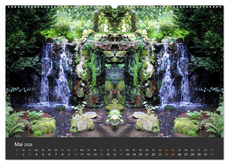 Produktbild: Spiegelwelten - Im Reich der Naturwesen (Wandkalender 2026 DIN A2 quer), CALVENDO Monatskalender