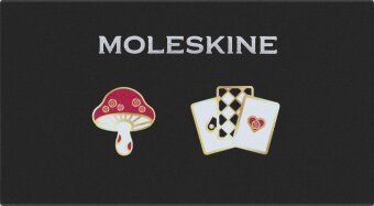 Produktbild: Moleskine Alice im Wunderland PINS (2er-Set), Pilz+Karten