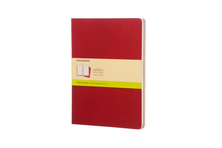 Produktbild: Moleskine Cahier Pocket Plain Red Cover XL. 3er Pack