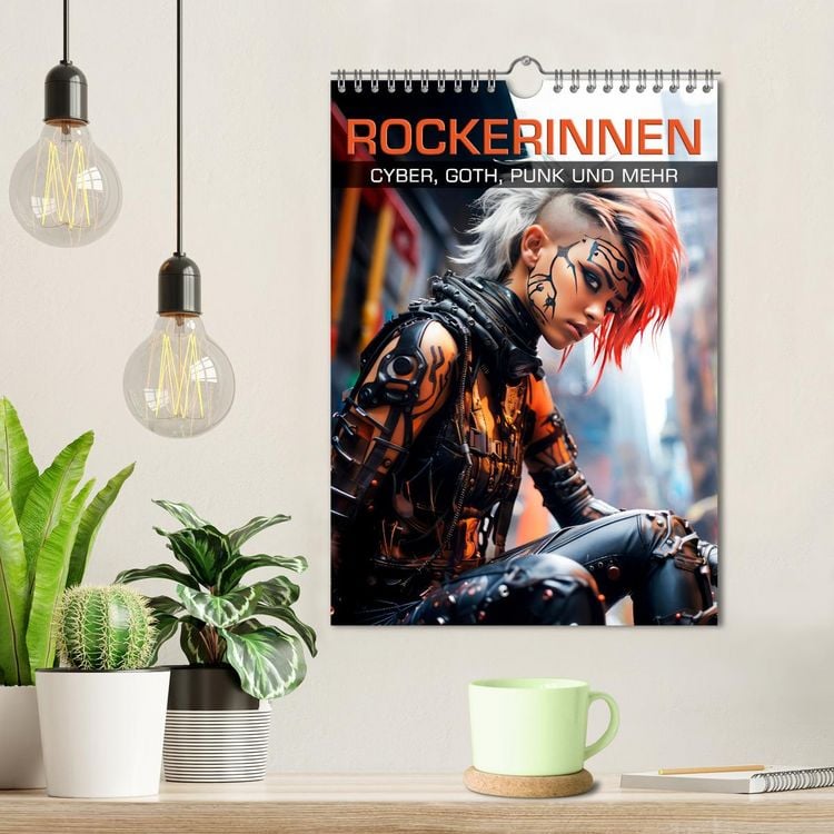 Produktbild: ROCKERINNEN Cyber, Goth, Punk und mehr (Wandkalender 2026 DIN A4 hoch), CALVENDO Monatskalender