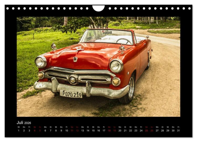 Produktbild: Retro Cars (Wandkalender 2026 DIN A4 quer), CALVENDO Monatskalender