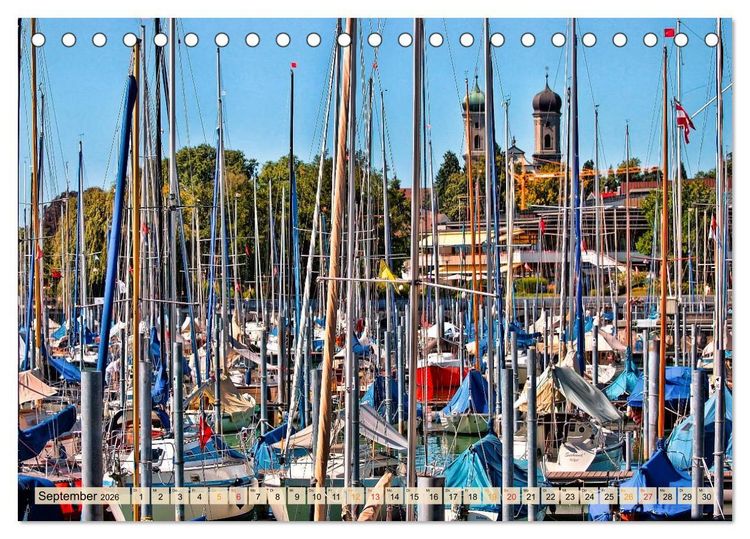 Produktbild: Sch&ouml;ne H&auml;fen in Deutschland von Greetsiel bis Lindau (Tischkalender 2026 DIN A5 quer), CALVENDO Monatskalender
