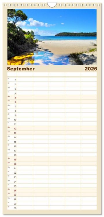Produktbild: Familienplaner 2026 - Erlebe mit mir das unvergleichliche Australien mit 5 Spalten (Wandkalender, 21 x 45 cm) CALVENDO