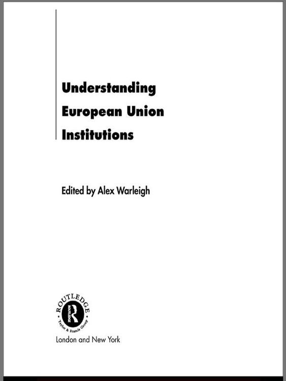 Produktbild: Understanding European Union Institutions
