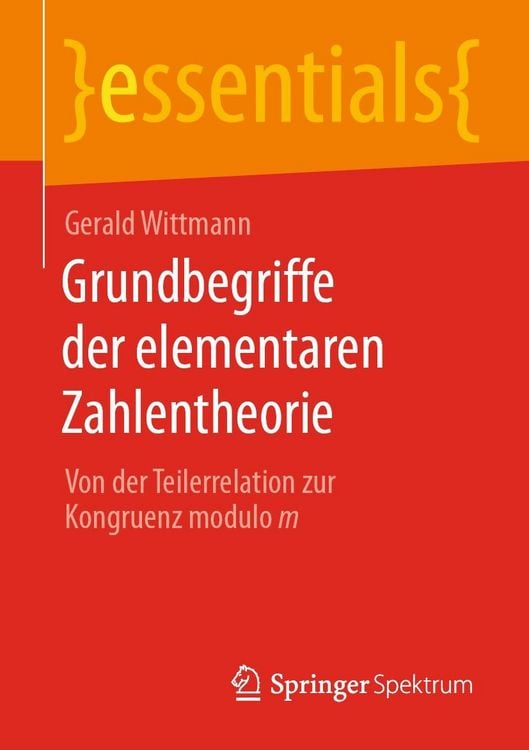 Produktbild: Grundbegriffe der elementaren Zahlentheorie