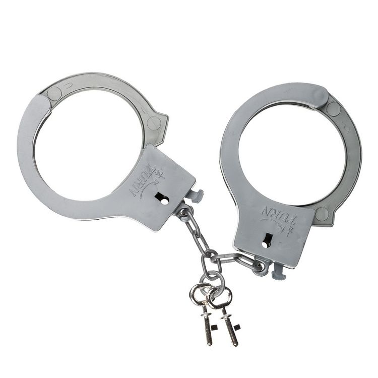 Produktbild: Idena Polizei Set Pistole Pistolenhalfter und Handschellen schwarz/grau 3 Teile