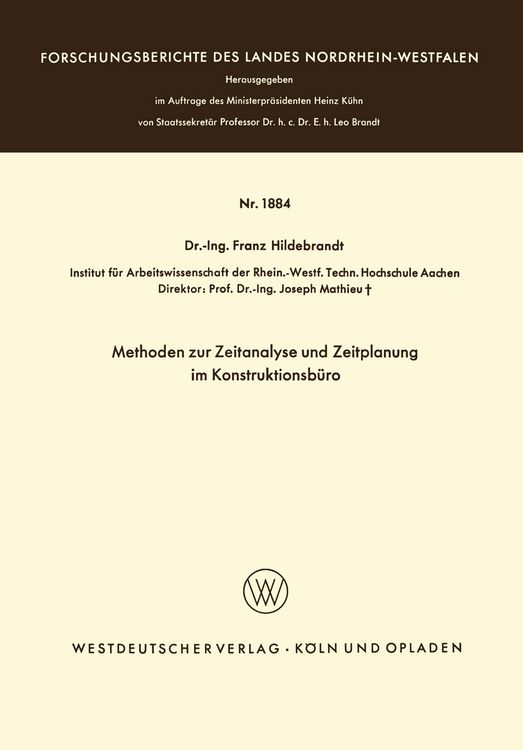 Produktbild: Methoden zur Zeitanalyse und Zeitplanung im Konstruktionsb&uuml;ro