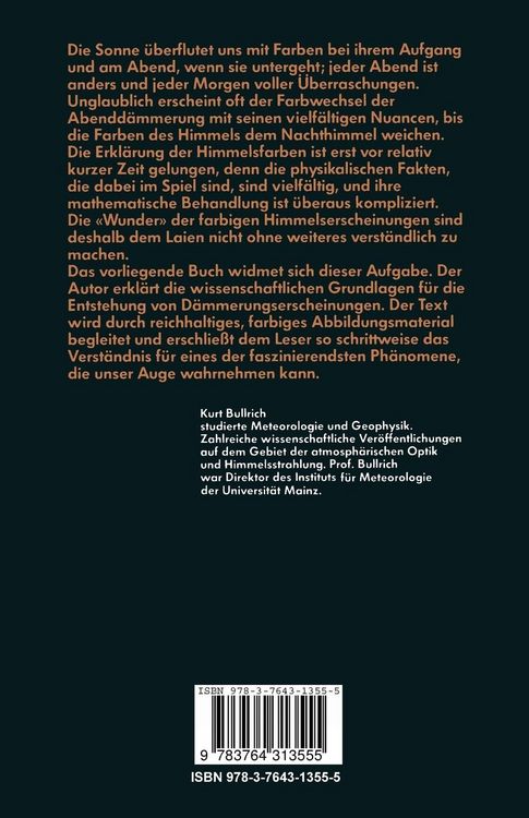 Produktbild: Die farbigen D&auml;mmerungserscheinungen
