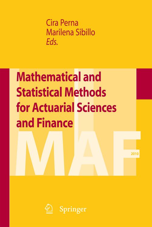 Produktbild: Mathematical and Statistical Methods for Actuarial Sciences and Finance