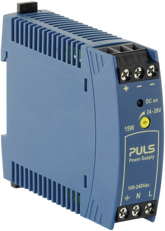 Produktbild: PULS ML15.241 Hutschienen-Netzteil (DIN-Rail) 24 V/DC 0.63 A 15 W Anzahl Ausg&auml;nge:1 x Inhalt 1 St.