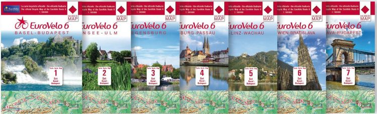 EuroVelo (Basel Budapest) 1: 100 000