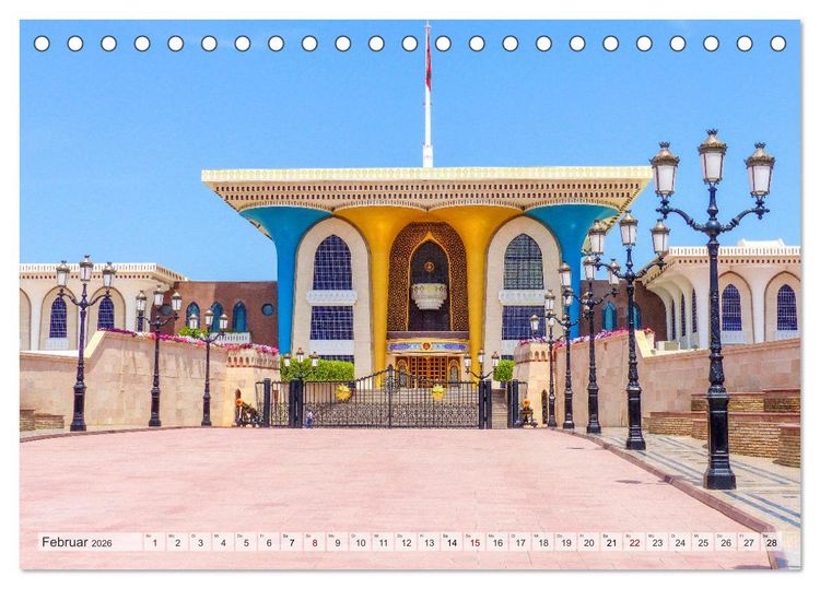 Produktbild: Oman - Historische Perle des Orients (Tischkalender 2026 DIN A5 quer), CALVENDO Monatskalender