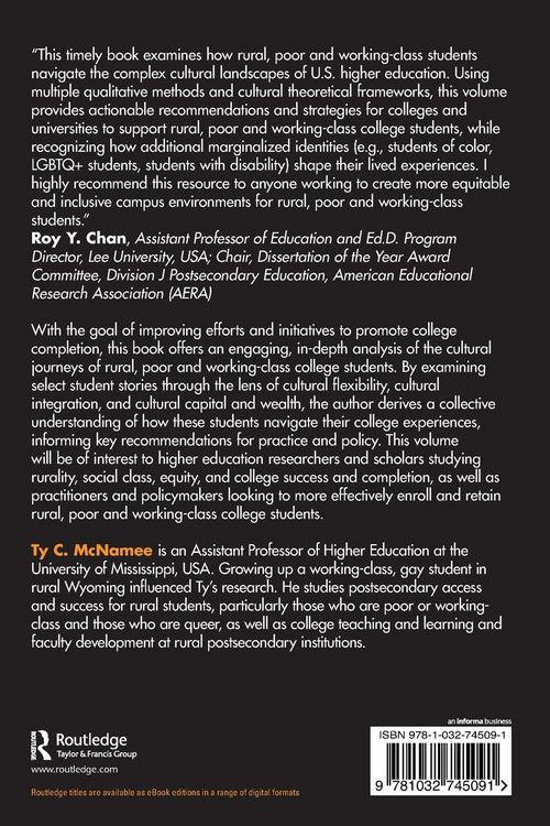 Produktbild: The Cultural Journeys of Rural, Poor and Working-Class College Students
