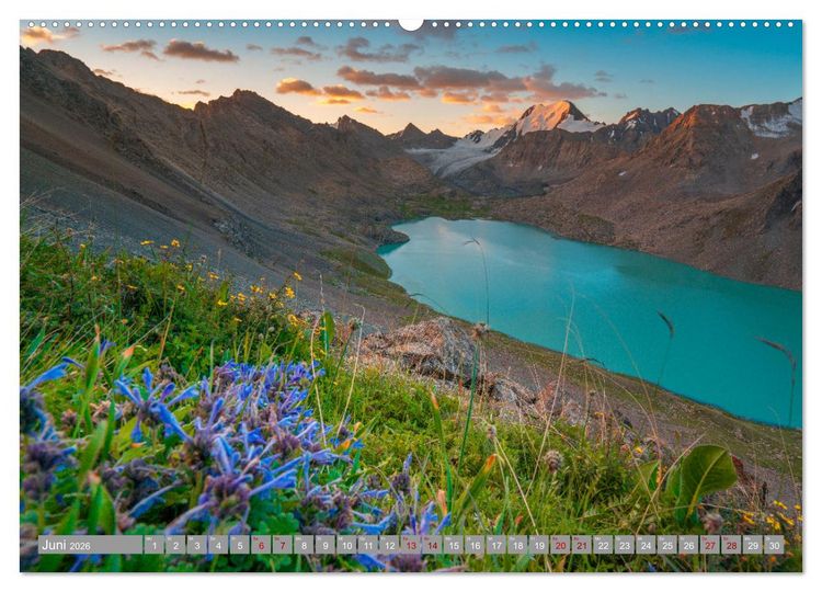 Produktbild: Kirgistan Bergparadies in Zentralasien (Wandkalender 2026 DIN A2 quer), CALVENDO Monatskalender