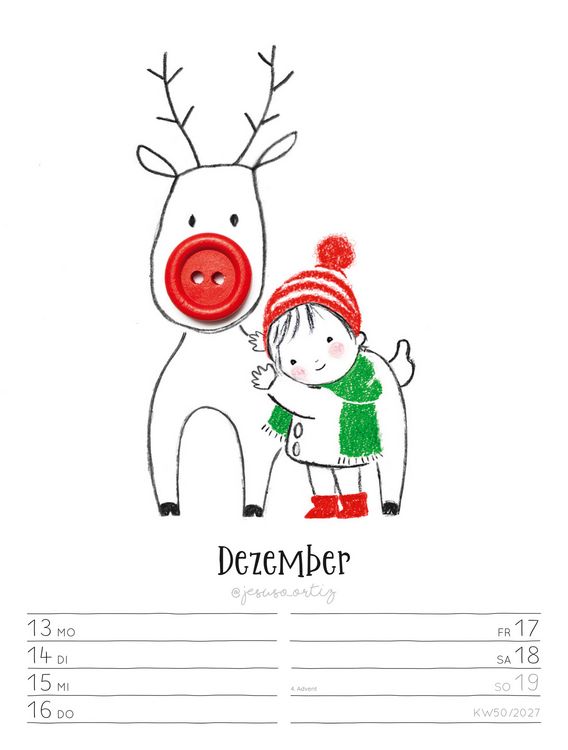 Produktbild: Little Dreams Wochenplaner Kalender 2027