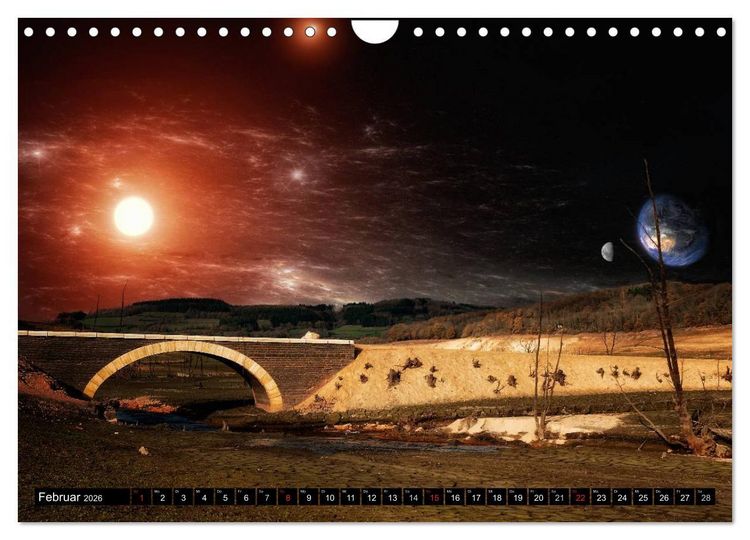 Produktbild: Ansichten des Weltraums (Wandkalender 2026 DIN A4 quer), CALVENDO Monatskalender