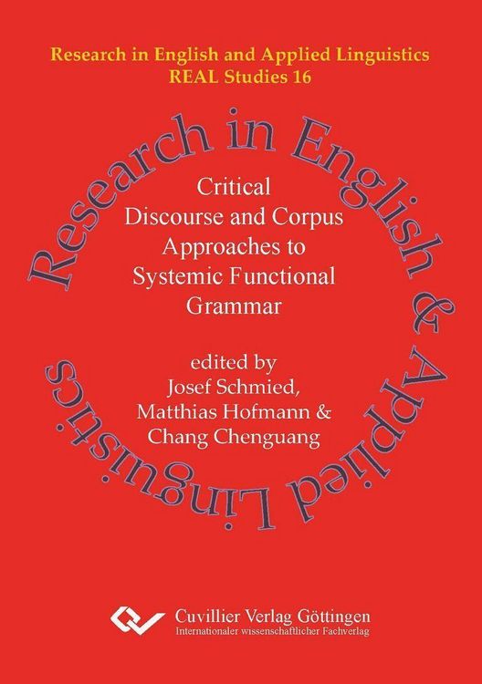 Produktbild: Critical Discourse and Corpus Approaches to Systemic Functional Grammar