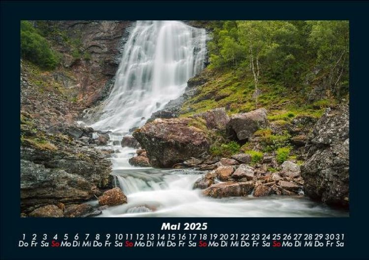 Produktbild: Wasserf&auml;lle 2025 Fotokalender DIN A5
