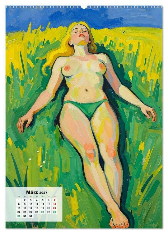 Produktbild: Entbl&ouml;&szlig;te Epochen &ndash; Expressionismus (hochwertiger Premium Wandkalender 2027 DIN A2 hoch), Kunstdruck in Hochglanz