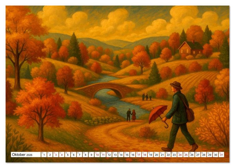 Produktbild: Zw&ouml;lf Momente (Tischkalender 2026 DIN A5 quer), CALVENDO Monatskalender