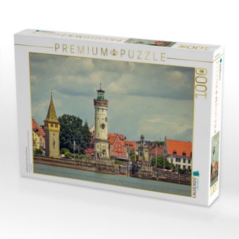 Produktbild: CALVENDO Puzzle Stadtansicht Lindau am Bodensee | 1000 Teile Lege-Gr&ouml;&szlig;e 64x48cm Foto-Puzzle f&uuml;r gl&uuml;ckliche Stunden