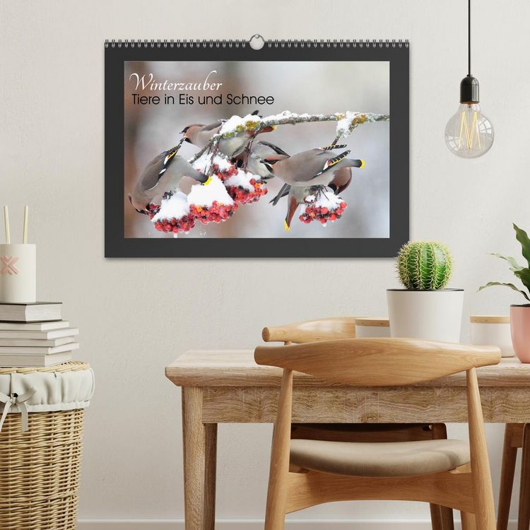 Produktbild: Winterzauber - Tiere in Eis und Schnee (Wandkalender 2026 DIN A3 quer), CALVENDO Monatskalender