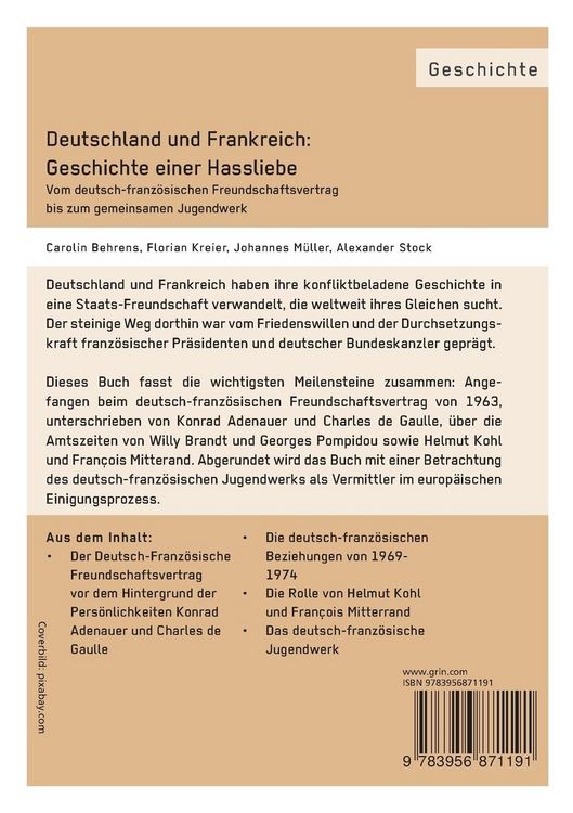 Produktbild: Deutschland und Frankreich: Geschichte einer Hassliebe