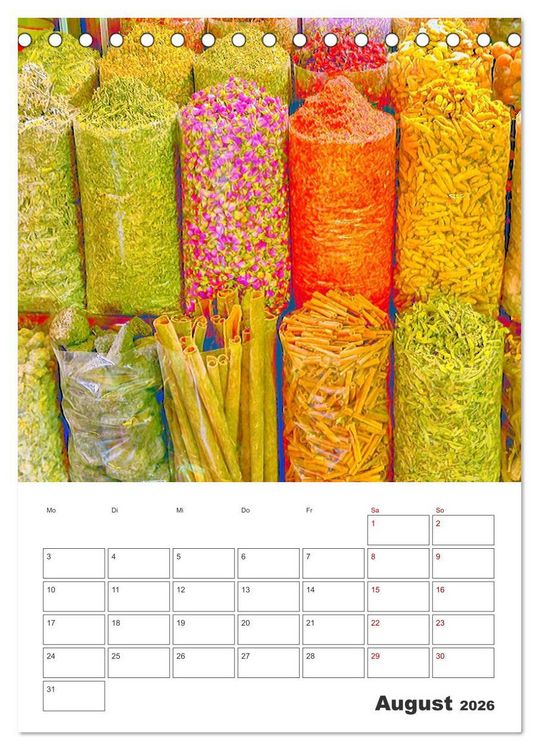 Produktbild: Dubai - Urlaubsplaner (Tischkalender 2026 DIN A5 hoch), CALVENDO Monatskalender
