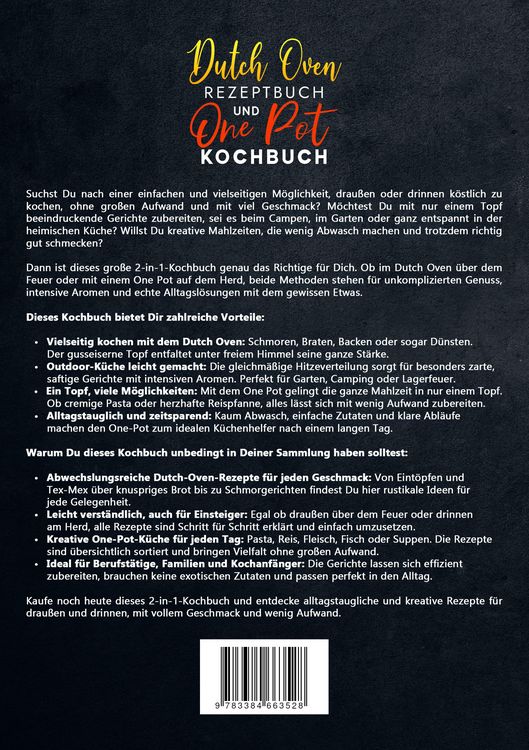 Produktbild: Dutch Oven Rezeptbuch und One Pot Kochbuch