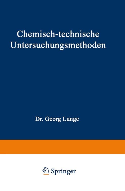Produktbild: Chemisch-technische Untersuchungsmethoden