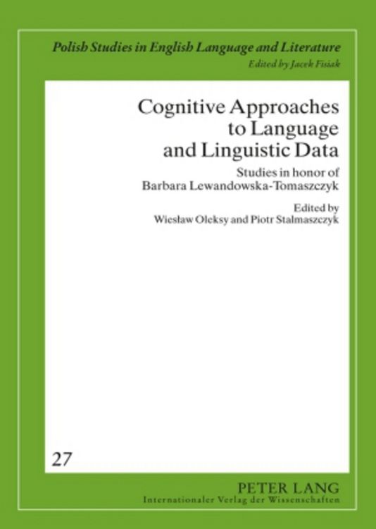 Produktbild: Cognitive Approaches to Language and Linguistic Data