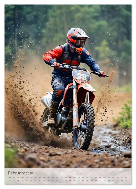 Produktbild: Born to Jump - Extreme motocross with adrenaline and dust (Wall Calendar 2026 DIN A4 portrait), CALVENDO 12 Month Wall Calendar