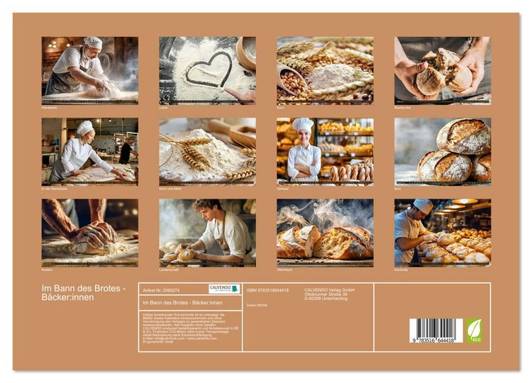 Produktbild: Im Bann des Brotes - B&auml;cker:innen (hochwertiger Premium Wandkalender 2026 DIN A2 quer), Kunstdruck in Hochglanz