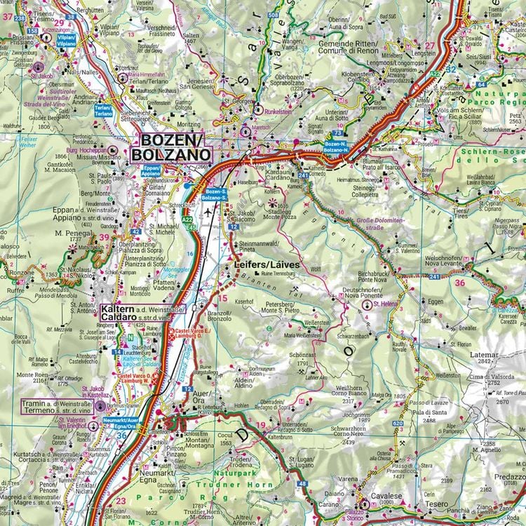 Produktbild: freytag & berndt Stra&szlig;enkarte Trentino-S&uuml;dtirol - Venetien 1:200.000
