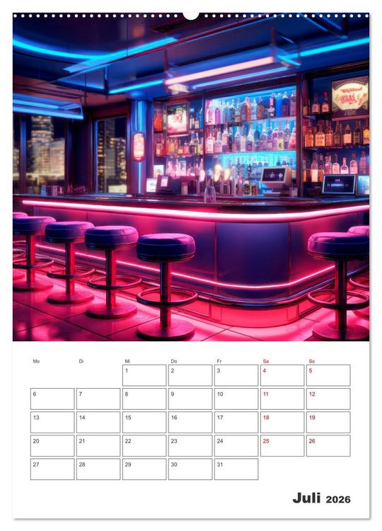 Produktbild: Bar- und Lounge-Atmosph&auml;re (Wandkalender 2026 DIN A2 hoch), CALVENDO Monatskalender