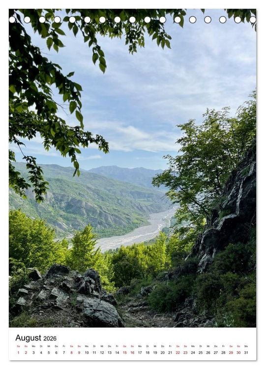 Produktbild: Aserbaidschan - Eine Reise von Baku in den Kaukasus (Tischkalender 2026 DIN A5 hoch), CALVENDO Monatskalender