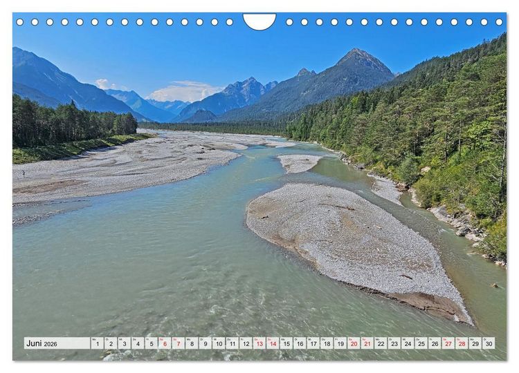 Produktbild: Vom Formarinsee bis Landsberg am Lech - Auf dem Lechradweg (Wandkalender 2026 DIN A4 quer), CALVENDO Monatskalender