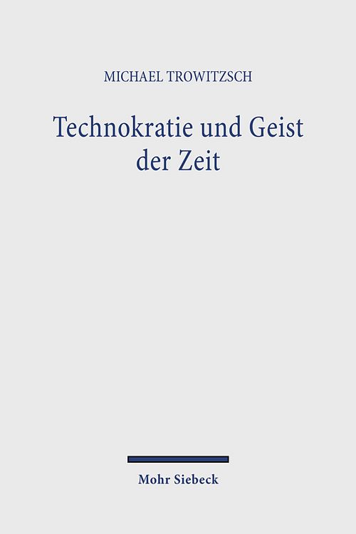Produktbild: Technokratie und Geist der Zeit