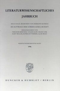 Produktbild: Literaturwissenschaftliches Jahrbuch.