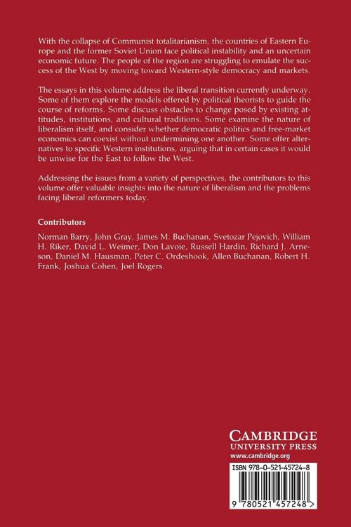 Produktbild: Liberalism and the Economic Order