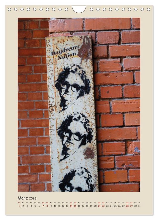 Produktbild: Berlin Love Streetart (Wandkalender 2026 DIN A4 hoch), CALVENDO Monatskalender