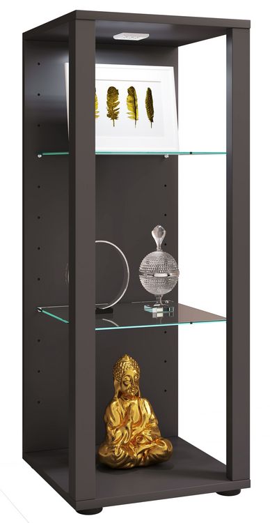 Produktbild: Holz Glas Stand Vitrine Sammelvitrine Glasol M