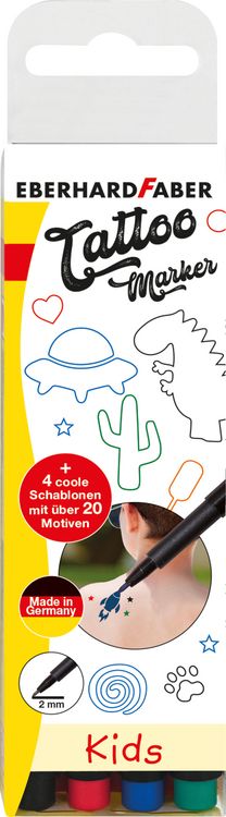 Produktbild: Eberhard Faber Tattoostifte Set Kids 4er Set