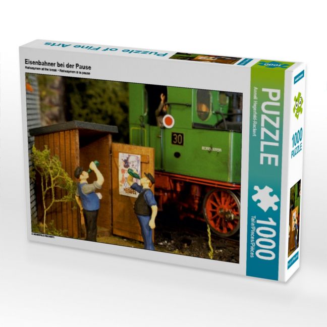 Produktbild: CALVENDO Puzzle Eisenbahner bei der Pause | 1000 Teile Lege-Gr&ouml;&szlig;e 64x48cm Foto-Puzzle f&uuml;r gl&uuml;ckliche Stunden
