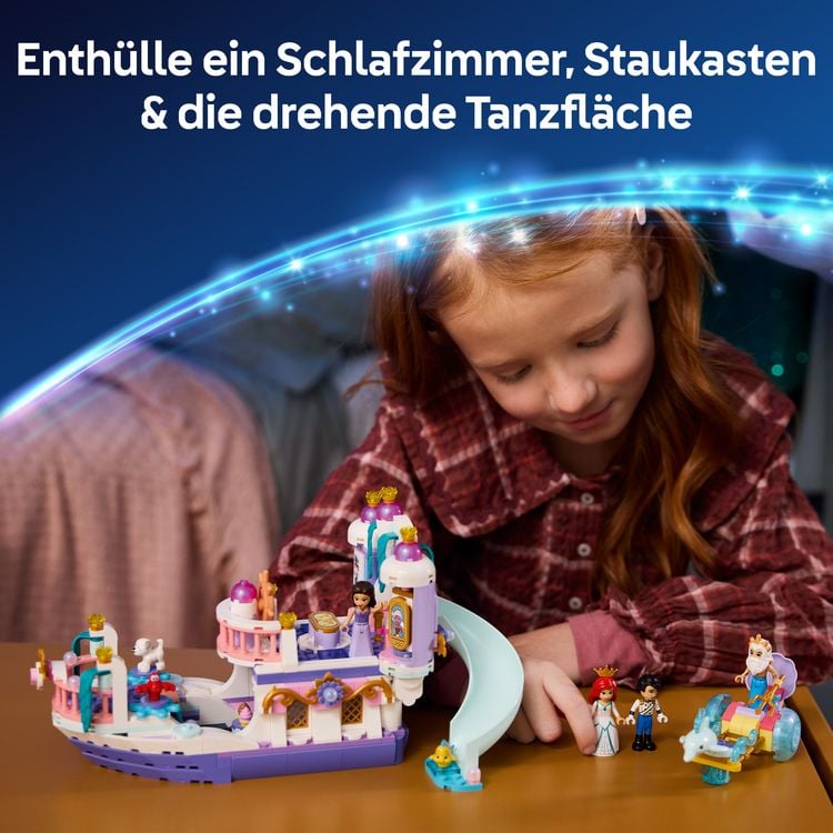 Produktbild: LEGO ǀ Disney Princess 43299 Arielles K&ouml;nigliches Hochzeitsboot, 7 Figuren f&uuml;r Kinder ab 6 Jahren
