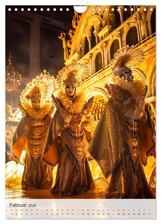 Produktbild: Karneval in Venedig (Wandkalender 2026 DIN A4 hoch), CALVENDO Monatskalender
