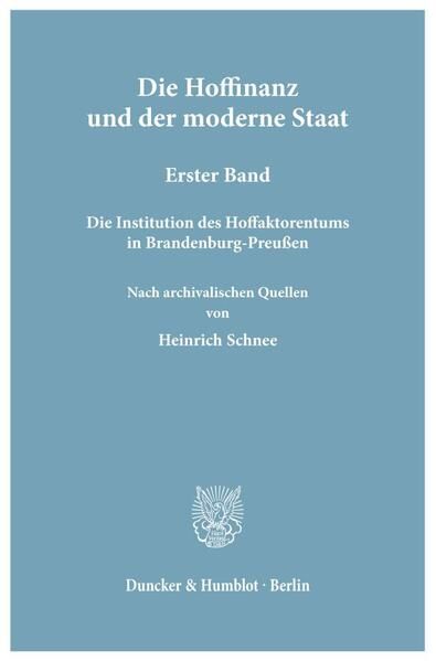 Produktbild: Die Hoffinanz und der moderne Staat.