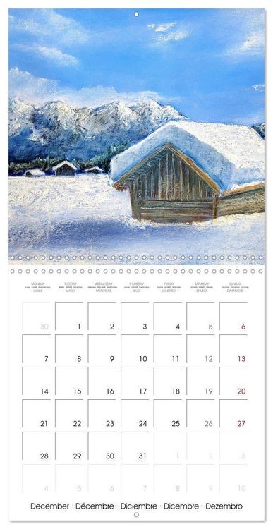 Produktbild: Winter paintings (Wall Calendar 2026 12 &times; 12 Inch) CALVENDO 12 Month Wall Calendar