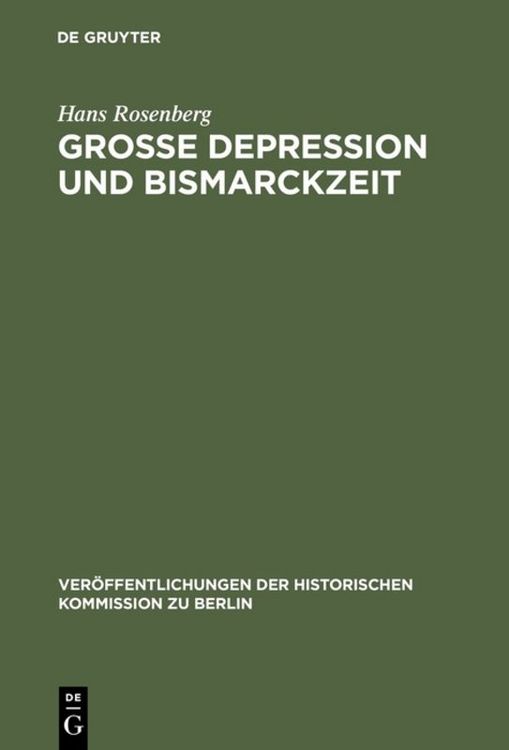 Produktbild: Grosse Depression und Bismarckzeit